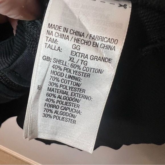 Men's Adidas Clima365 3-Stripes Fleece Zip Front Black Hoodie size XL Climalite - Picture 5 of 8